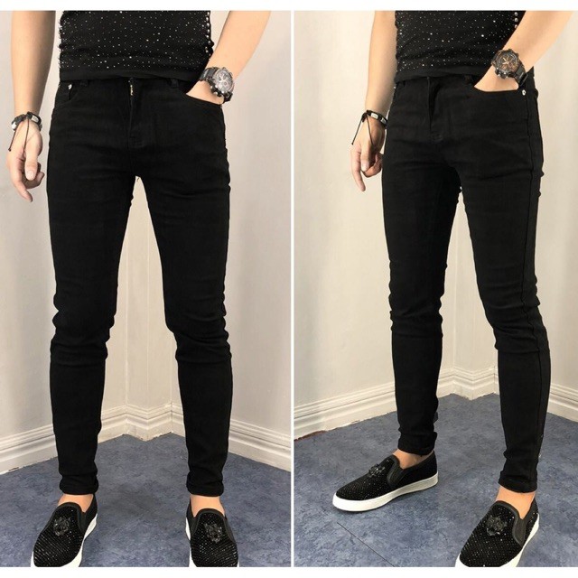 Quần Skinny Jean Nam Rách Gối Quần Bò Nam Đẹp