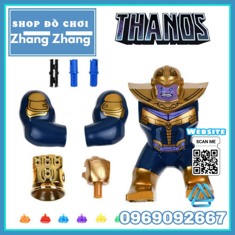 Đồ chơi Xếp hình Thanos infinity Gauntlet găng tay vô cực Avengers Endgame Infinity War Minifigures Lele D032