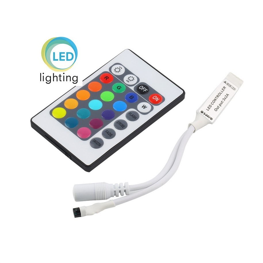 Remote điều khiển hồng ngoại không dây cho dải đèn LED 3528 5050 RGB