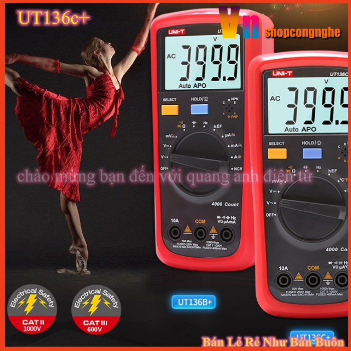 Đồng Hồ Vạn Năng Kỹ Thuật Số Joyday Uni-T Ut136C + Lcd