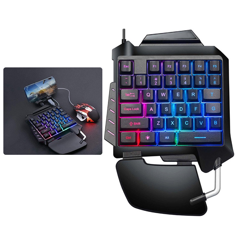 ### Bàn PhíM Cơ Một Tay, TíCh HợP ĐèN Led RGB