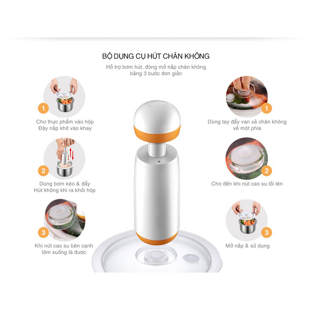 Hộp hâm nóng chân không 2 tầng ArirangLife EL-ALS263 | BigBuy360 - bigbuy360.vn