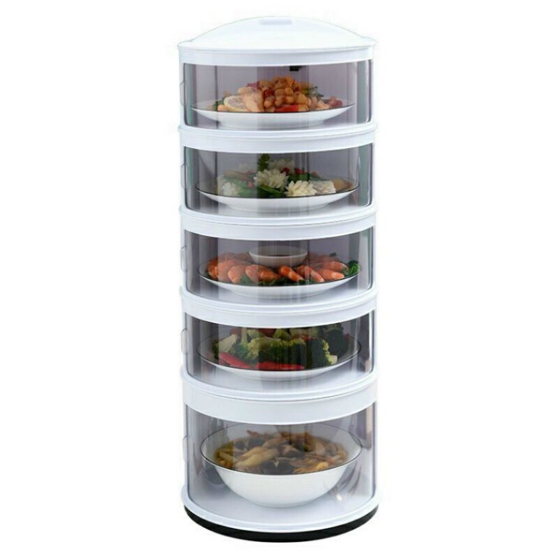 Lồng bàn giữ nhiệt, hộp đựng thực phẩm 5 tầng siêu tiện lợi