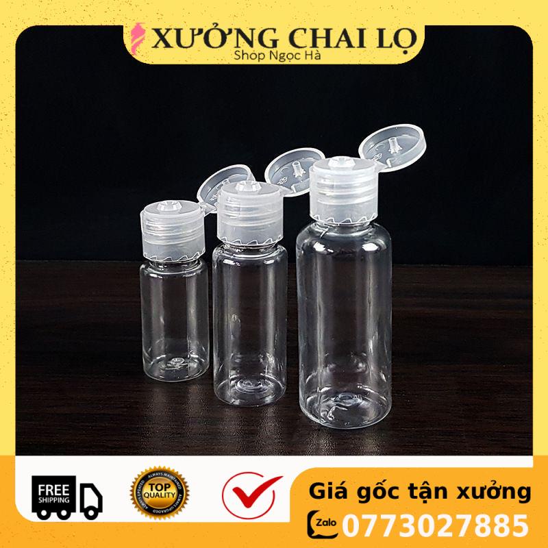 Chai Chiết Mĩ Phẩm ❤ GIÁ RẺ NHẤT ❤ [10ml-250ml] Chai nhựa pet nắp bật chiết gel rửa tay, dầu gội, sữa tắm, mỹ phẩm .