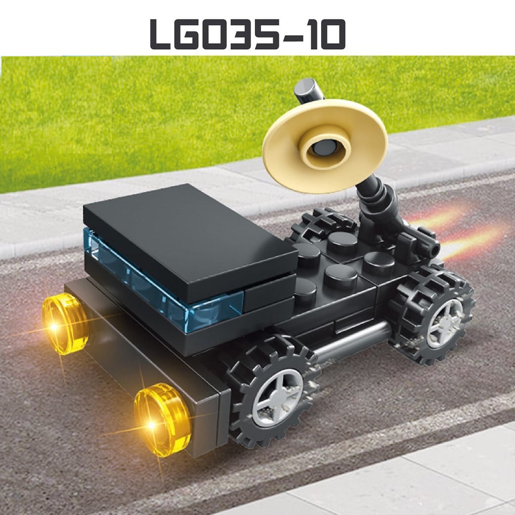 Bộ xếp hình mini - xe cảnh sát