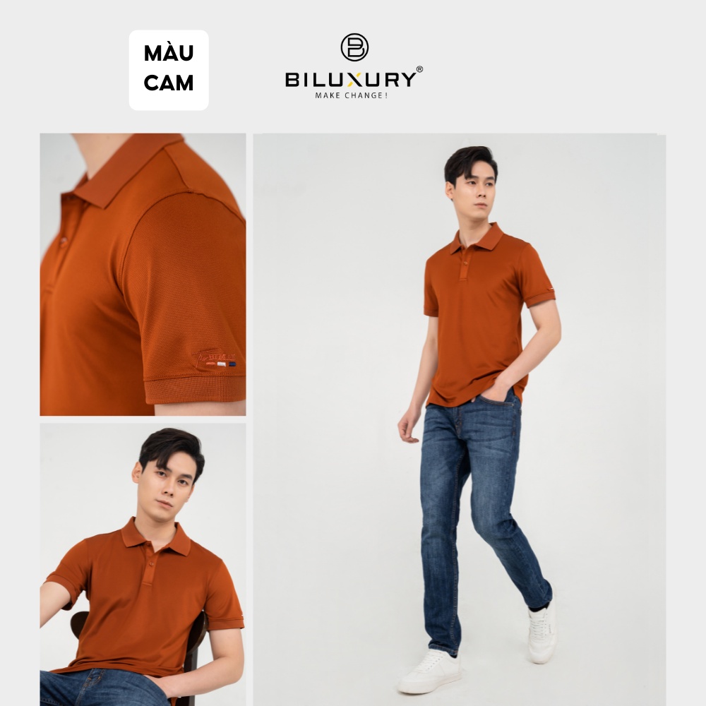 Áo thun polo nam Biman by Biluxury 5APCB011 vải coolmax siêu mềm thoáng khí bền nhẹ