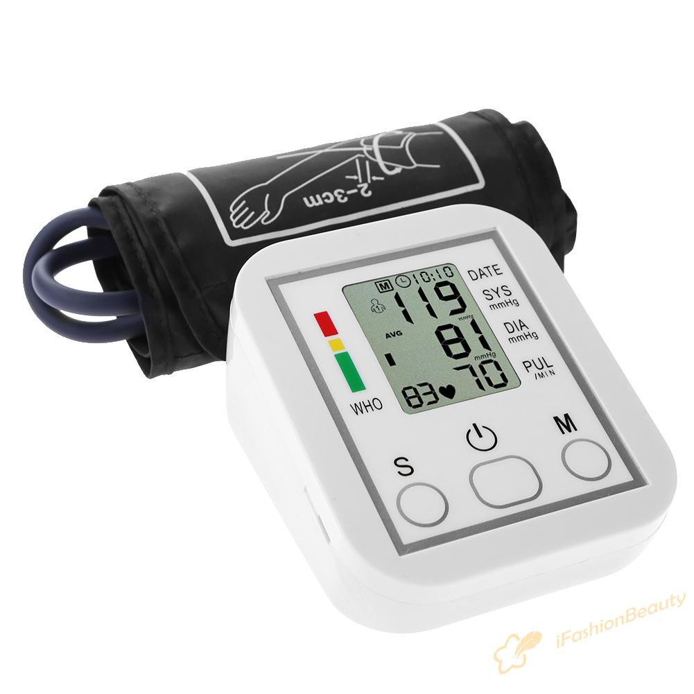 【New】Electronic Digital Arm Blood Pressure Monitor Wristband Heart Beat Meter