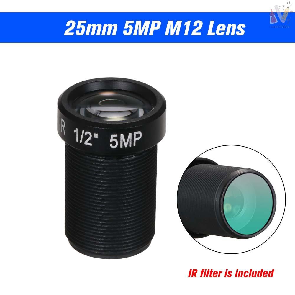 Ống Kính Máy Ảnh Hd 5.0 Megapixel 25mm Ir M12 Mount Cctv Mtv Lens 1 / 2