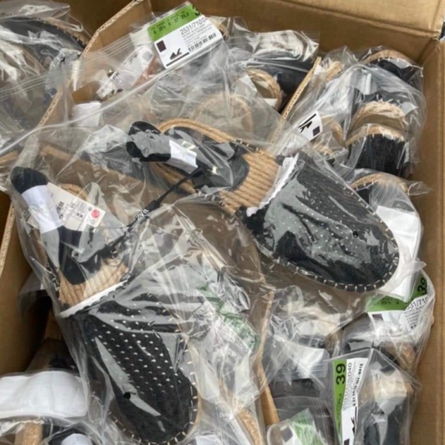 Sandal đế cói ZARA Authentic dây dan chắc chắn trẻ trung dễ phối đồ