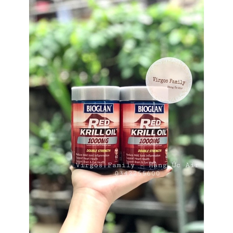 Dầu nhuyễn thể Bioglan Red Krill Oil 1000mg