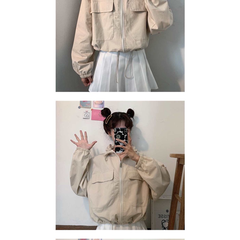 Áo Khoác Vest Tay Dài Dáng Rộng Phong Cách Chic Hồng Kông Cá Tính Cho Nữ
