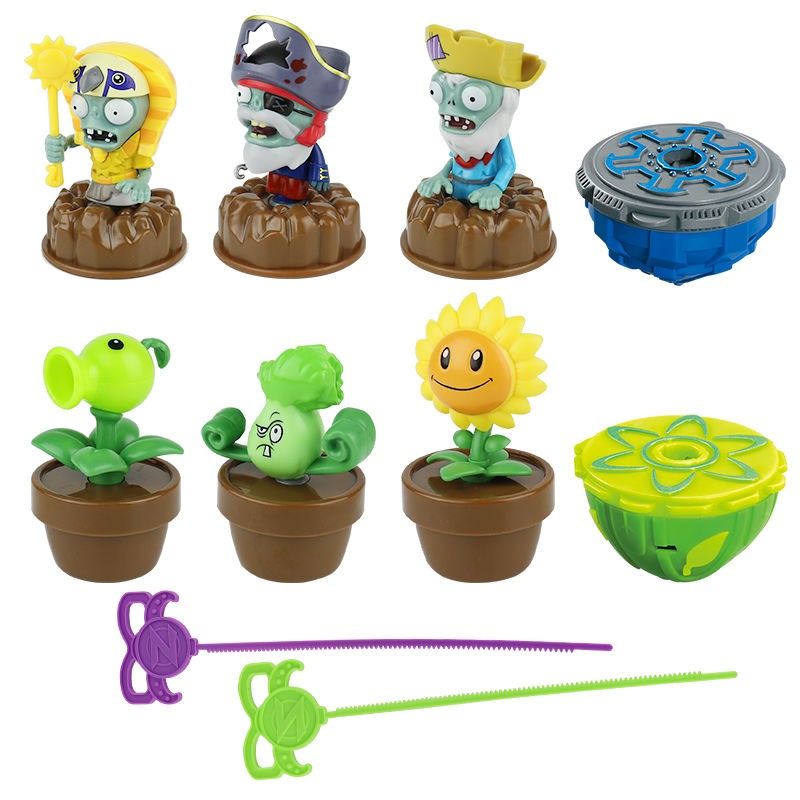 Con quay chính hãng Đồ chơi Plants vs. Zombies trọn bộ món ăn để hỏi hồi chuyển chiến đấu kéo dài lâu Fighting pull