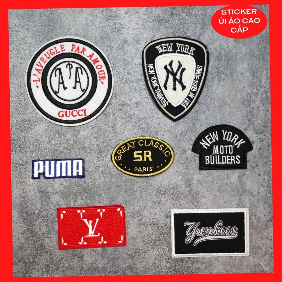 Sticker ủi áo Cao cấp - CÓ SẴN KEO ỦI