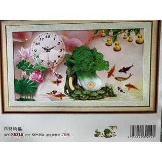 tranh thêu chữ thập Bắp Cải PHÚC X8210