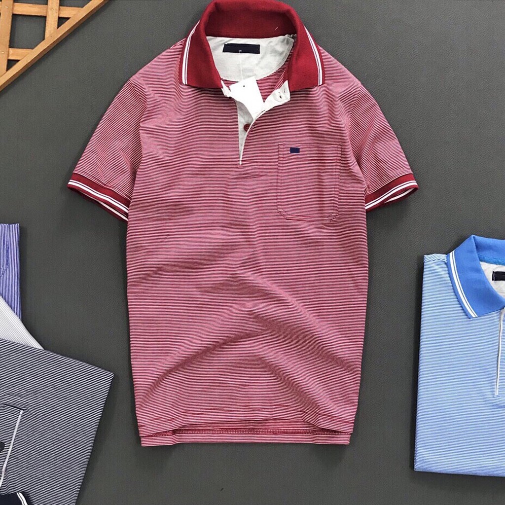 ÁO THUN SỌC NGẮN TAY CỔ BÉ CÓ TÚI MỚI NHẤT [ẢNH + VIDEO THẬT CUỐI] - LZ FASHION - PS086 | BigBuy360 - bigbuy360.vn