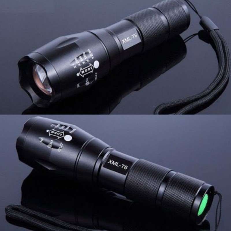 [Tặng Pin + Sạc + Hộp] Đèn Pin Siêu Sáng T6 UltraFire Led Cree XML breo market Hợp Kim Chống Nước Zoon xa Full box | BigBuy360 - bigbuy360.vn