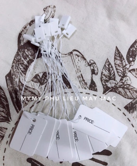 Bộ 10 nhãn mác chữ Price kèm Dây treo trắng