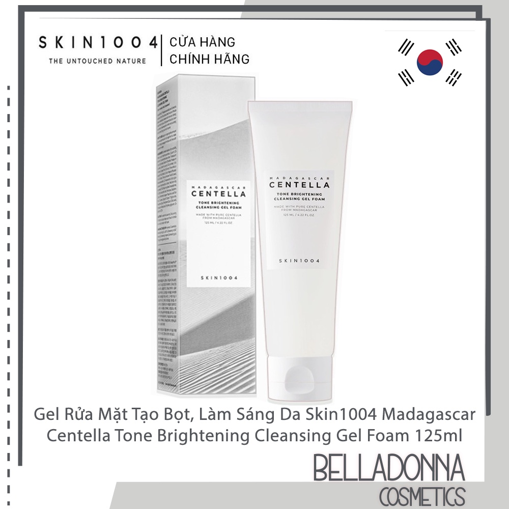 [CHÍNH HÃNG] Gel Rửa Mặt Tạo Bọt, Làm Sáng Da Skin1004 Madagascar Centella Tone Brightening Cleansing Gel Foam 125ml