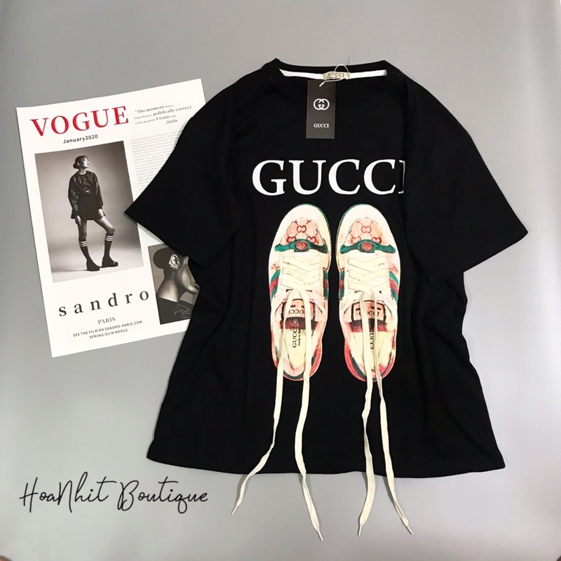 Áo Thun hình đôi giày  ÁO PHÔNG CHẤT TUYẾT NHUNG LOẠI 1