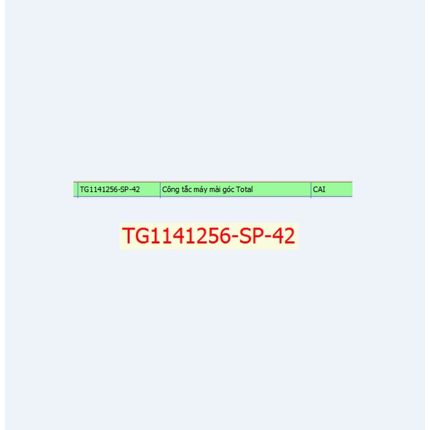 Công tắc máy mài TOTAL,  công tắc TOTAL  công tắc TOTAL 125,  cò mài TOTAL, TG1141256-SP-42