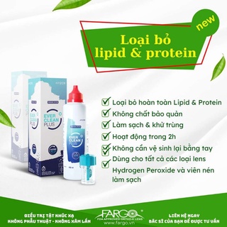 Dung dịch vệ sinh lens Ever clean plus 225ml + 30 viên diệt khuẩn