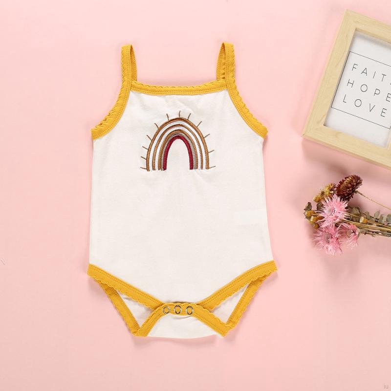 Bộ Bodysuit Một Mảnh Màu Cầu Vồng Cho Bé Sơ Sinh