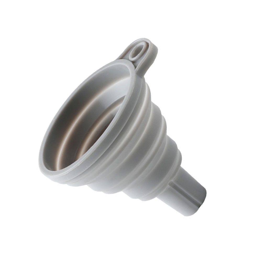 [double]Food Grade Silicone Foldable Funnel Collapsible Liquid Transfer Hopper Kitchen Tool 8x7 5cm
