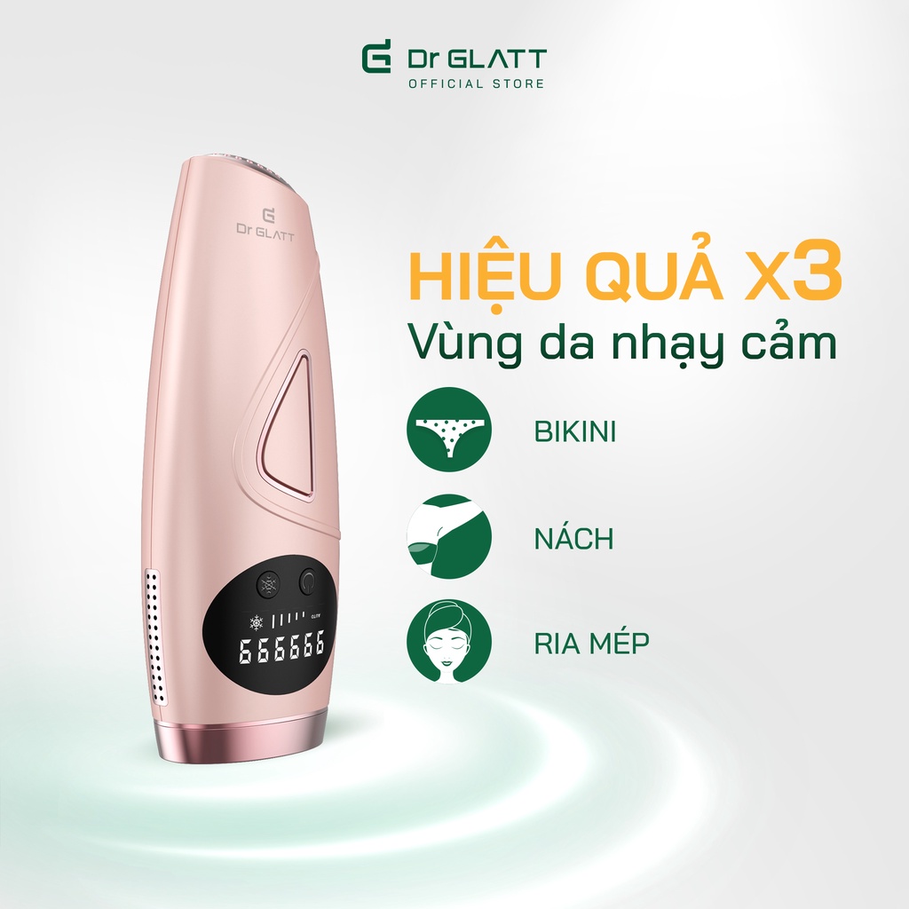 Máy triệt lông mini công nghệ mới triệt lông vĩnh viễn DR GLATT IPL 2.0