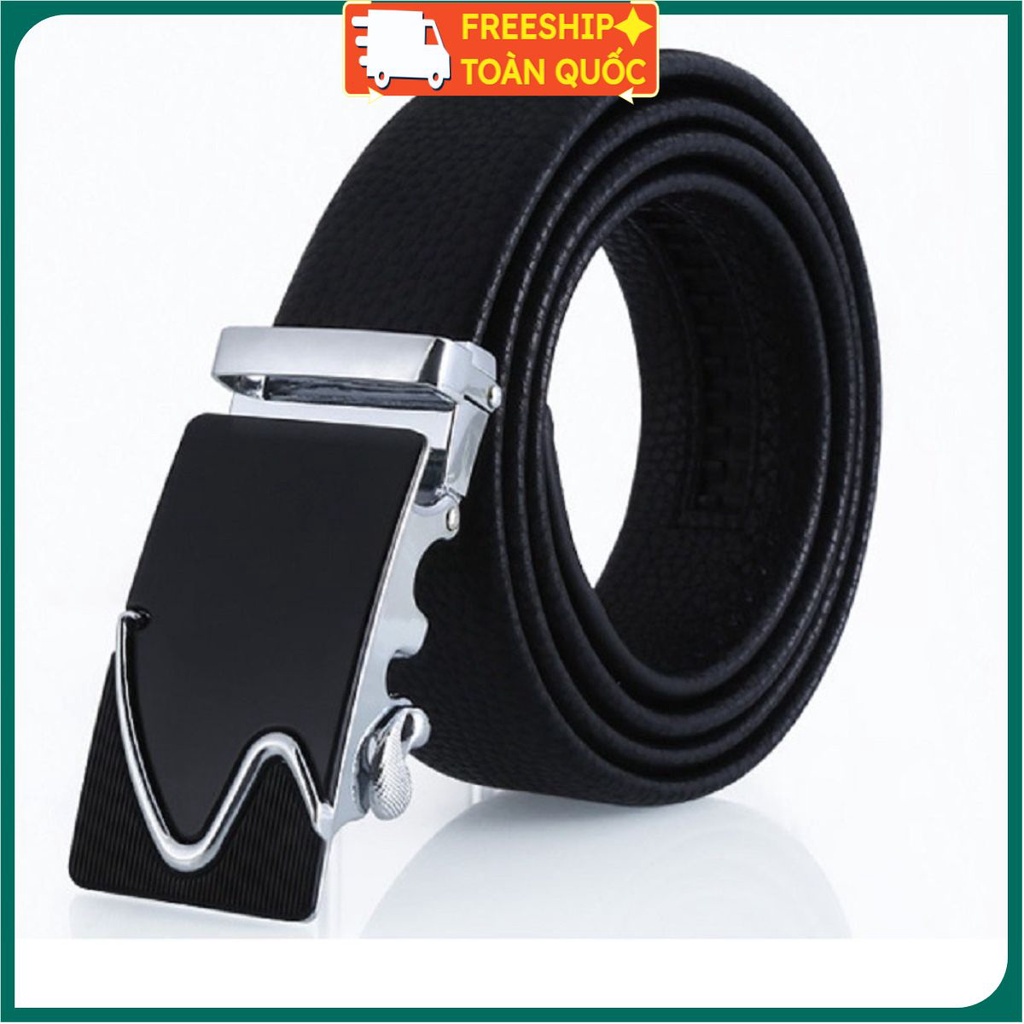 Thắt Lưng Nam Da Bò 100% Nhập Khẩu Cao Cấp, Thắt Lưng Da Nam Mặt Khóa Tự Động Tiện Lợi Dễ Sử Dụng