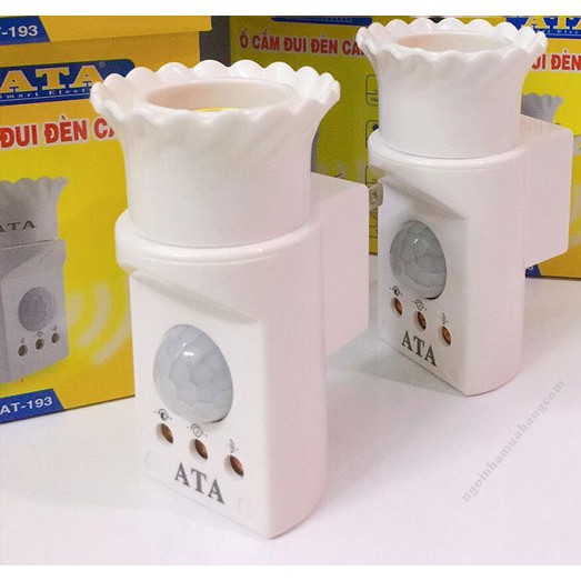 ⚡HÀNG CHÍNH HÃNG CẢM ỨNG SIÊU NHẬY⚡ Ổ Cắm Đuôi Đèn Cảm Ứng ATA  AT-193