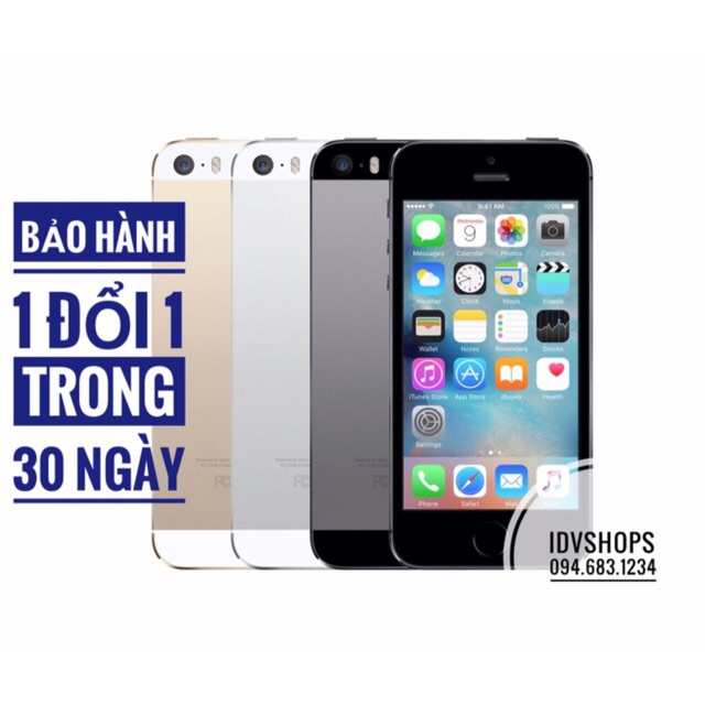 Điện thoại iPhone 5S 16/32/64Gb Quốc tế - hàng chính hãng Apple