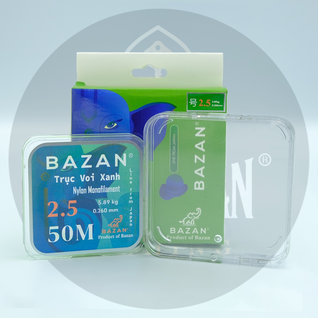 Dây trục Bazan - Nylon Monofilament - Nhiều size x 50m