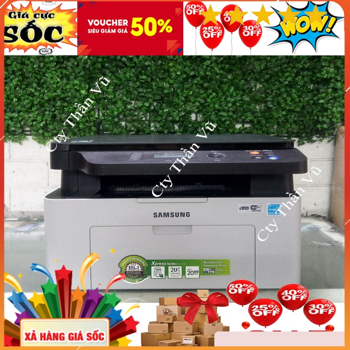 Máy in Laser cũ Samsung M2070w đa chức năng in scan photo kết nối wifi bảo hành INECO