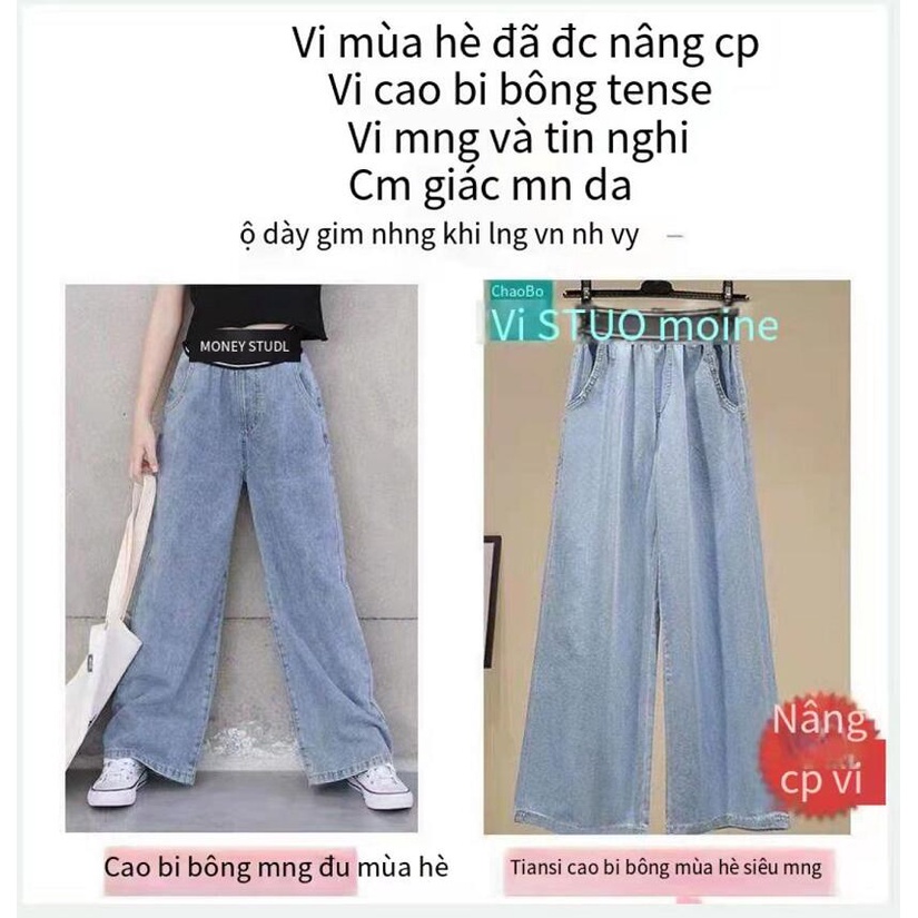 Quần Jean Ống Rộng Thời Trang Hàn Quốc Cho Bé Gái