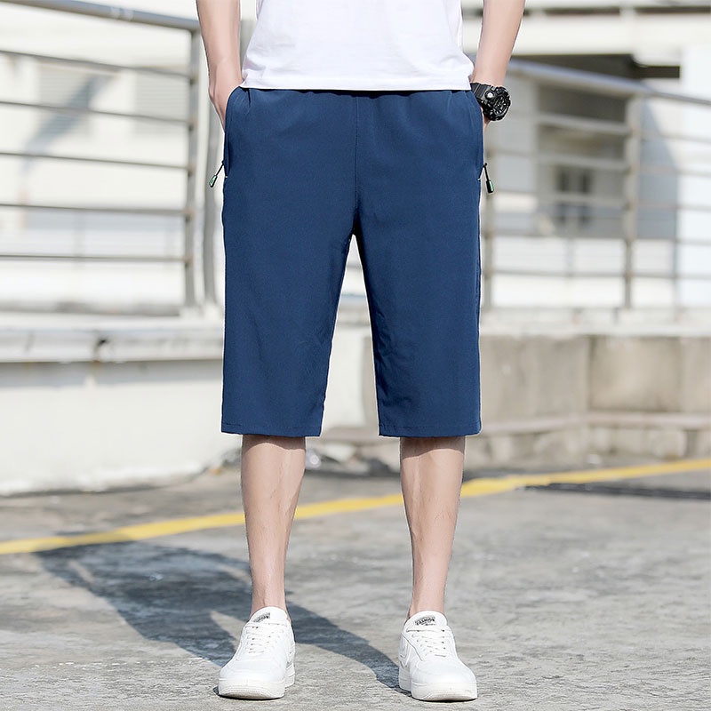 Quần Lửng 3 Tấc 3/4 In Họa Tiết Thời Trang Cho Nam Size M-5XL