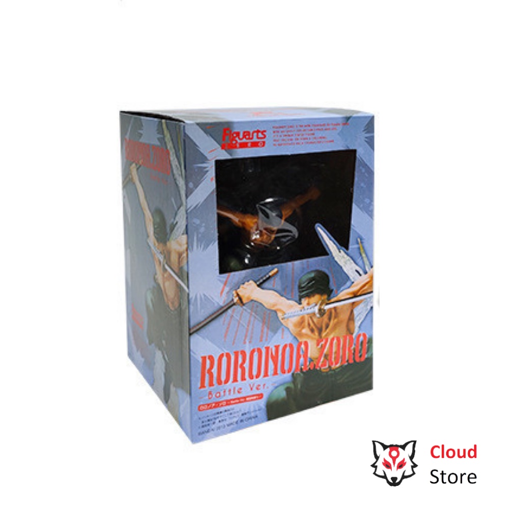 Mô hình One Piece Zoro có 2 đầu hàng cao cấp CLOUD STORE cao 18cm nặng 500 gram, figure one piece anime