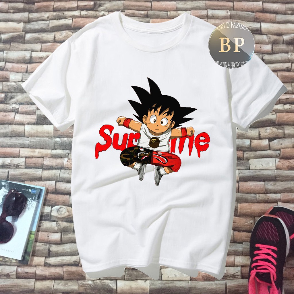 [SIÊU RẺ] ALBUM 34 - BỘ 9 ÁO THUN UNISEX SUPREME GOKU ĐỘC ĐÁO