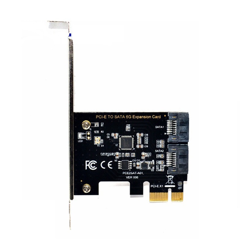 Card Mở Rộng Ổ Cứng 6G Chuyển Đổi Pcie Sang 2x Sata3.0 Chuyên Dụng