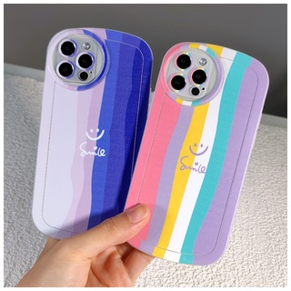 Ốp Điện Thoại Cho OPPO A76 A96 A95 A74 A54 4G 5G A37 A39 A57 A16 A15 A15S A53 A33 A52 A92 A12 A91 A31 F11 F9 A5S A7 A5 A9 2020 PRO 2021 RENO 2F 3 4 4F 5F 67 Ốp Điện Thoại Mềm Hình Đôi Mắt To Màu Cầu Vồng