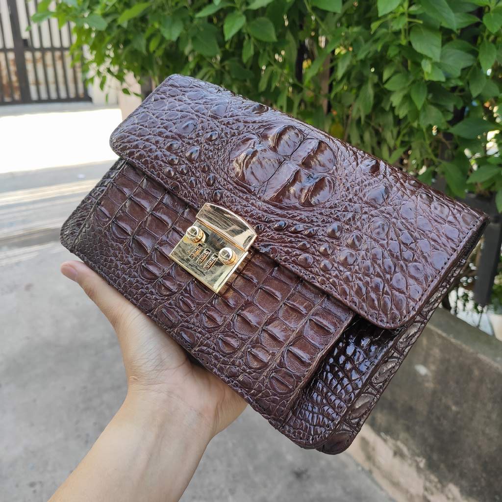 Cặp nam da cá sấu SIZE NHỎ CẦM TAY LỊCH LÃM!