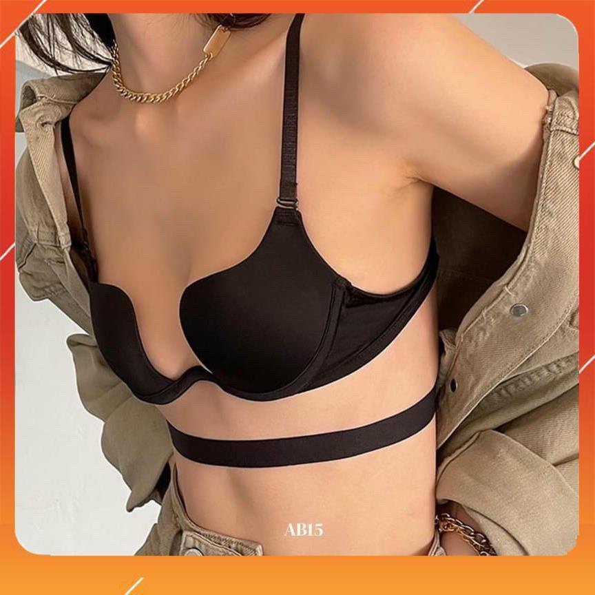 Áo ngực, Áo lót nữ su có gọng nâng ngực xẻ sâu chữ U linh hoạt mặc được nhiều kiểu Mã: A5332