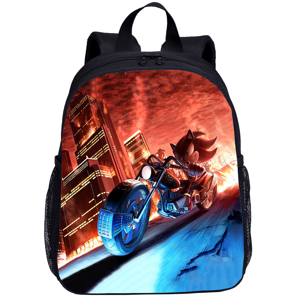 Hoạt Hình Ba Lô Đi Học 13 inch Hình Nhím sonic Dễ Thương Cho Bé Mẫu Giáo