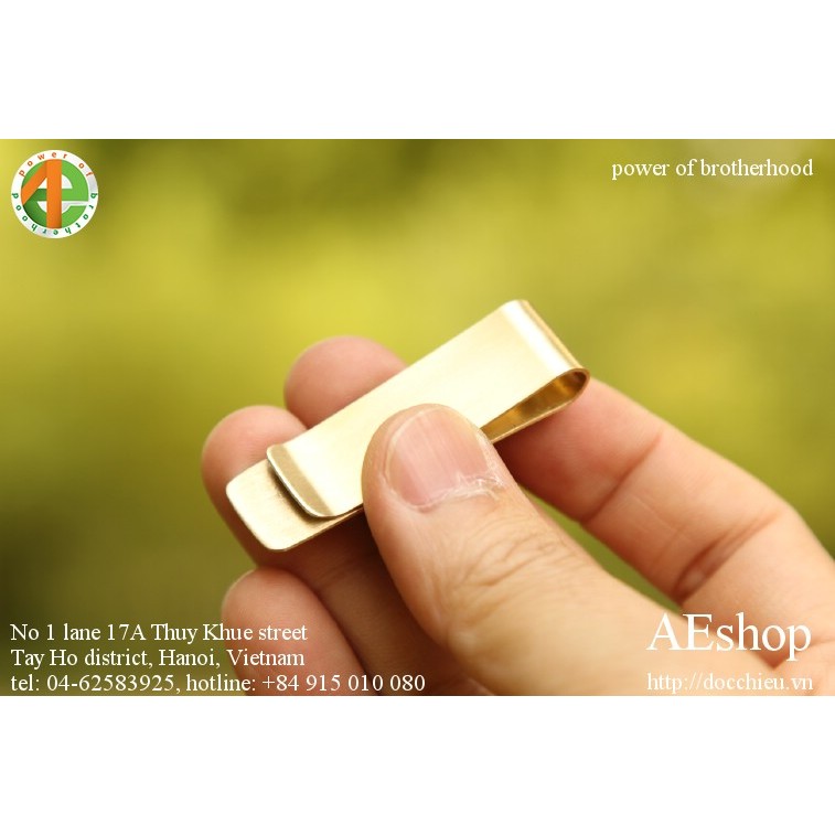 Kẹp tiền thép không rỉ 26*50*0.8mm