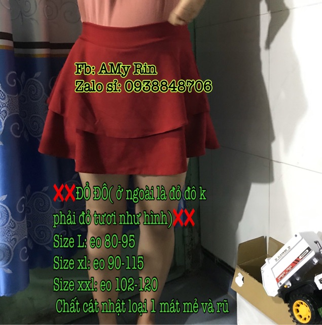 BIG SIZE 65-100kg chân váy tầngsố đo đỏ đô xem hình