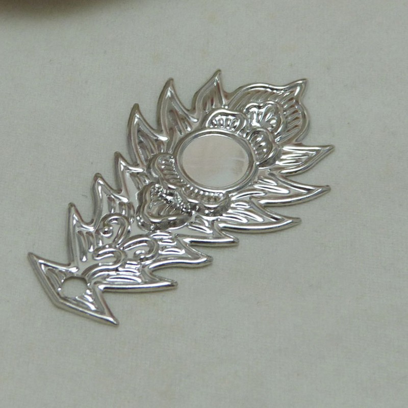 Phiến họa tiết đuôi phượng hoàng 54*30mm nguyên liệu làm trâm cài làm trang sức cổ trang cosplay cổ phục