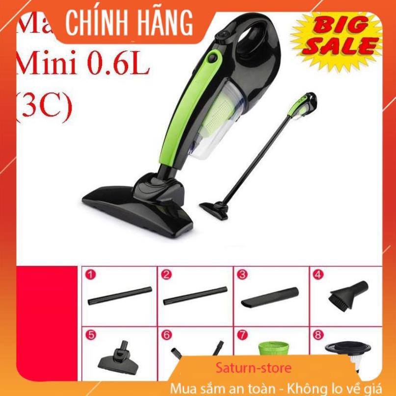 Máy hút bụi cầm tay công suất cao, Máy hút bụi Nhật, Máy hút bụi cầm tay 0.6L (3C), thiết kế ưu việt, hoạt động êm ái, h