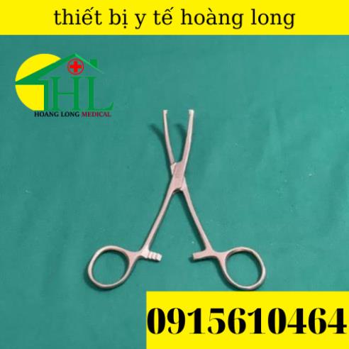 Panh Y Tế, Panh Gắp Phẫu Thuật, Pen Kẹp Y Tế, Panh Cong Có Mấu 14cm - Hàng Pakistan