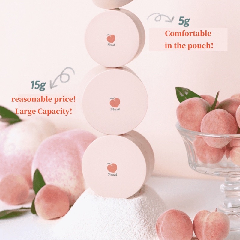 Phấn phủ đào kiềm dầu SKINFOOD PEACH COTTON MULTI FINISH POWDER 5G