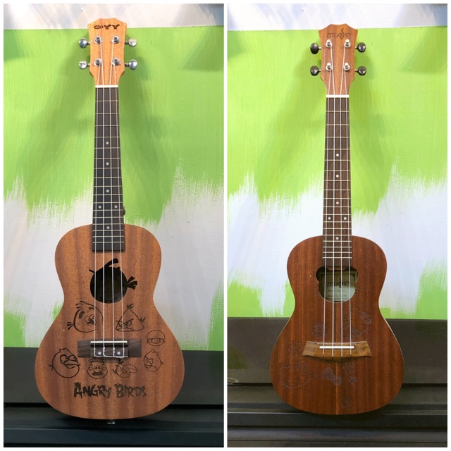 Đàn ukulele concert gỗ mộc size 23 chất lượng