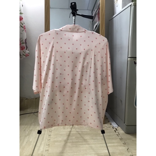 Pijama tay lỡ cánh dơi quần hình cô gái lụa